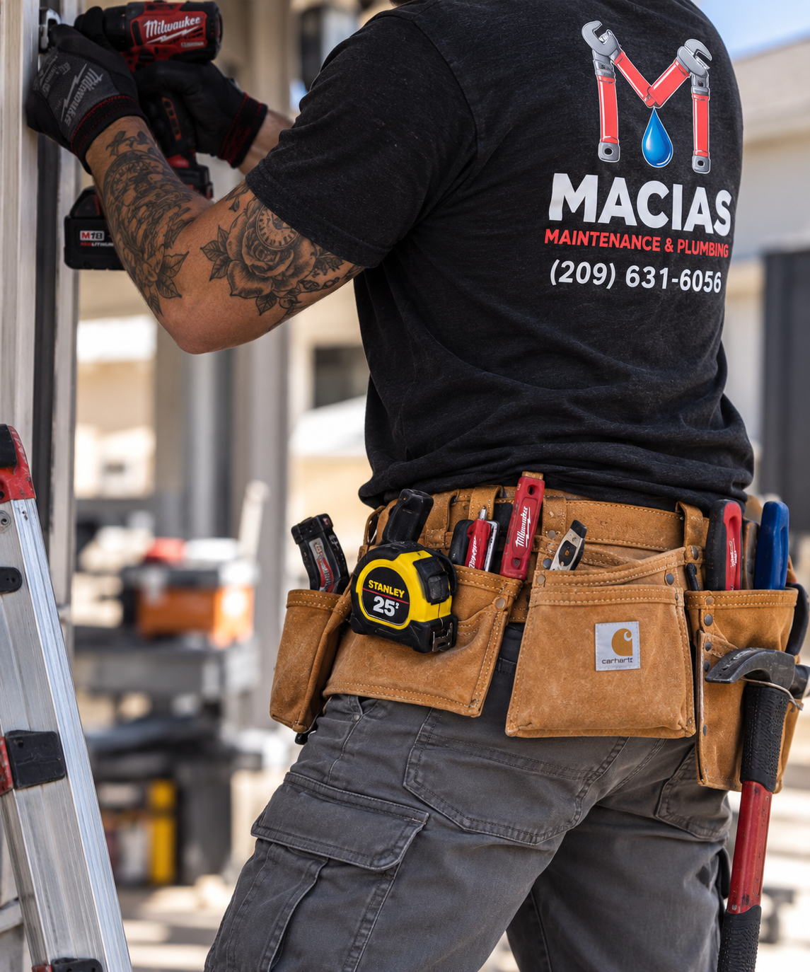 Maintenance professional at work